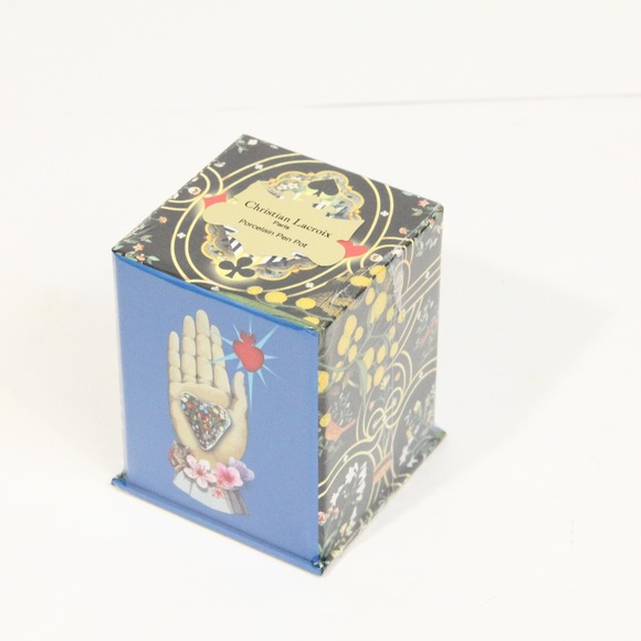 Christian Lacroix Pen Holder NEW Porcelain Pencil Pot Galison Writer Gift - Picture 6 of 7